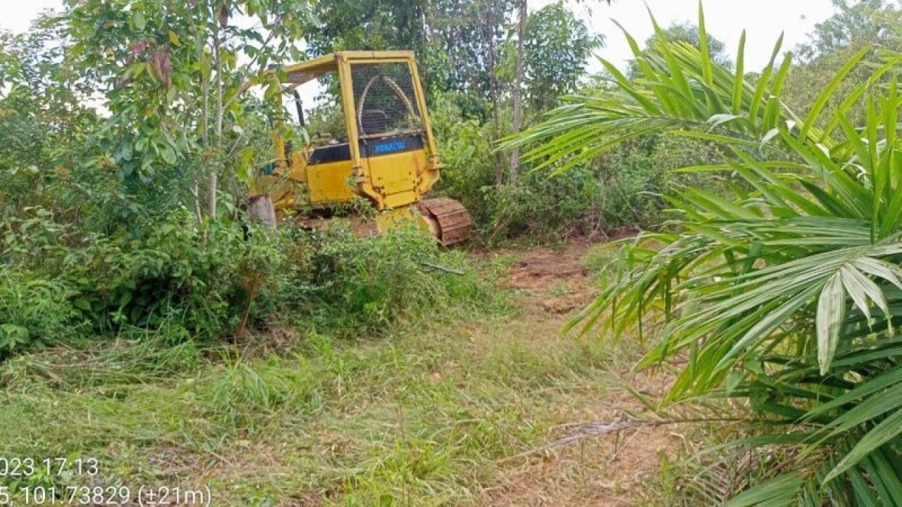 ARSIP - Salah satu alat berat melakukan aktivitas perambahan hutan di Kabupaten Mukomuko, Kamis (26/1/2023). ANTARA/HO-Dokumen.