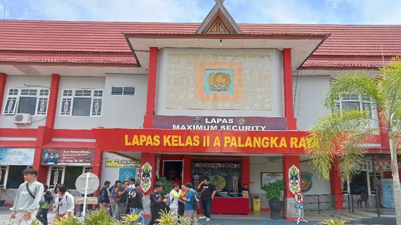 Kantor Lapas Kelas II A Palangka Raya, Kalimantan tengah yang berada di Jalan Tjilik Riwut Km 2,5. ANTARA/Adi Wibowo.