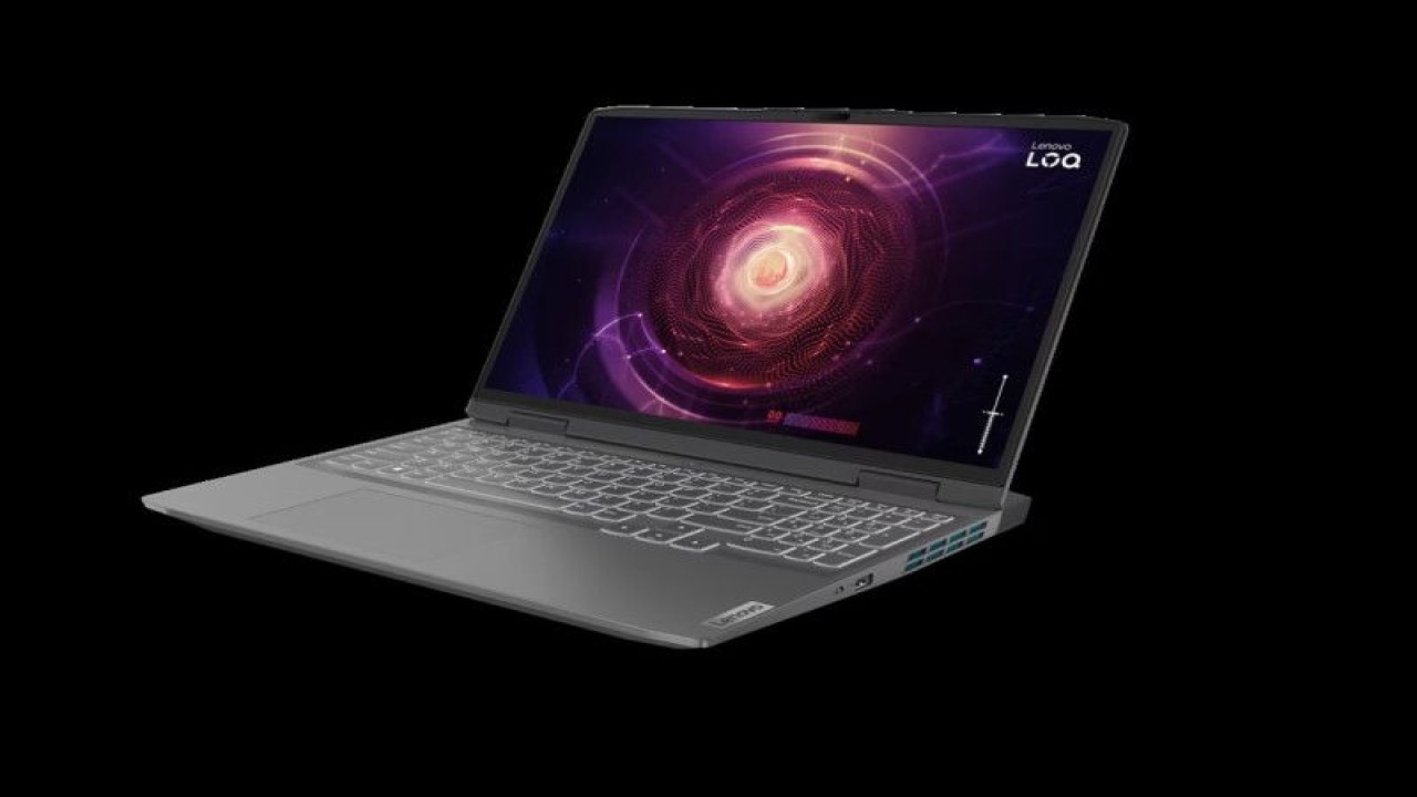 Tampilan laptop gaming Lenovo LOQ 16APH8. (ANTARA/HO-Lenovo)