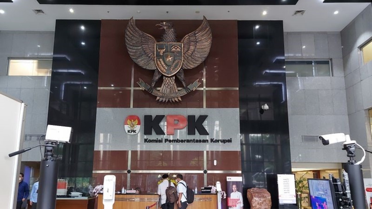Lobi Gedung Merah Putih KPK di Jakarta Selatan. ANTARA/Fianda Sjofjan Rassat