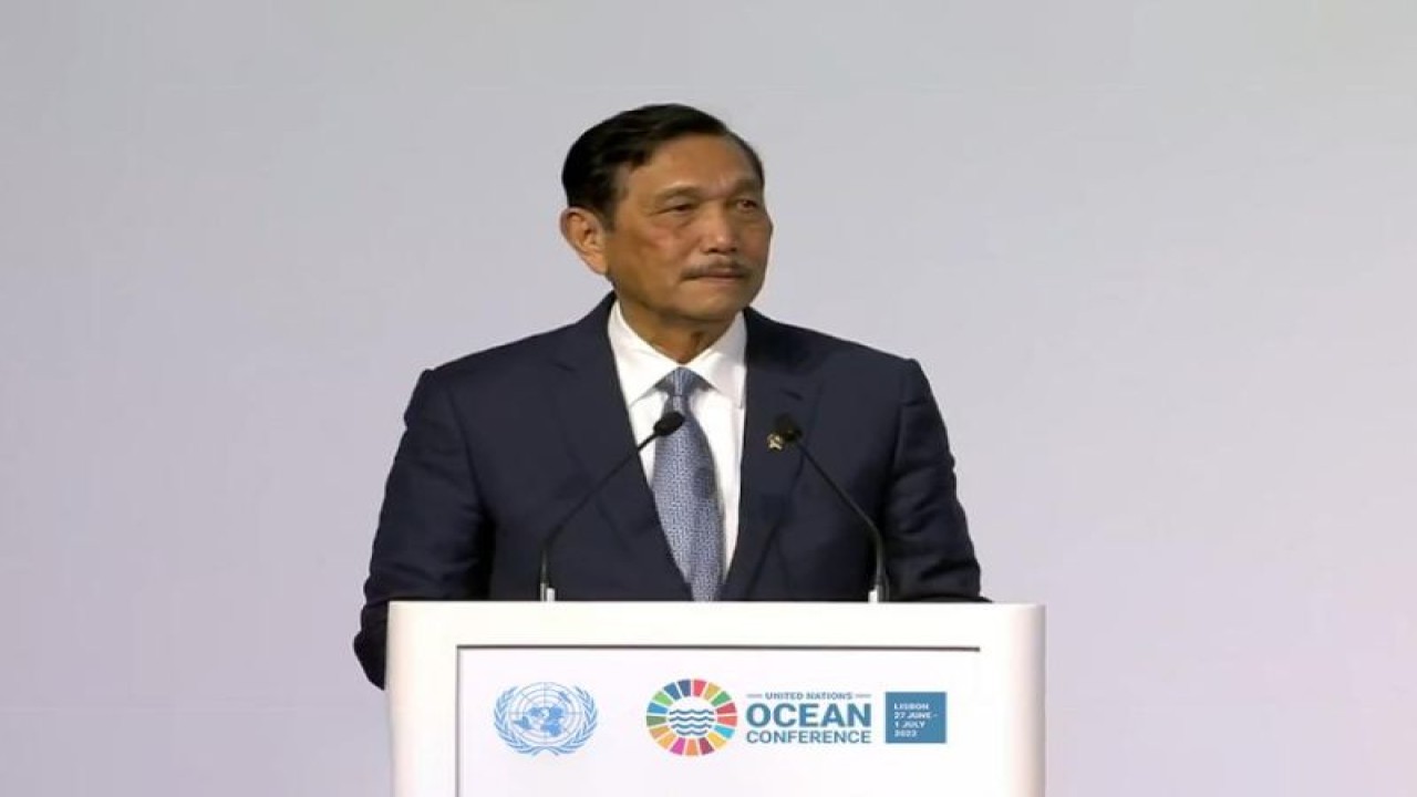 Menko Kemaritiman dan Investasi Luhut Binsar Pandjaitan selaku pengarah delegasi Indonesia dalam negosiasi perjanjian BBNJ. (ANTARA/HO Kemenko Kemaritiman dan Investasi)