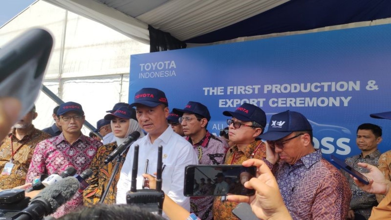 Menteri Perindustrian Agus Gumiwang Kartasasmita. ANTARA/Ade Irma Junida