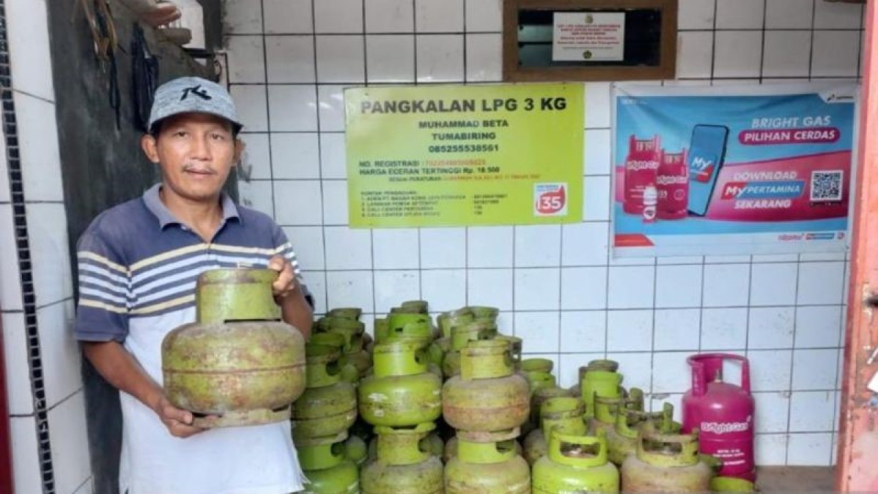 Pangkalan LPG 3 kg yang siap melayani masyarakat, di Sulut, Kamis (15/6/2023). ANTARA/Nancy L Tigauw