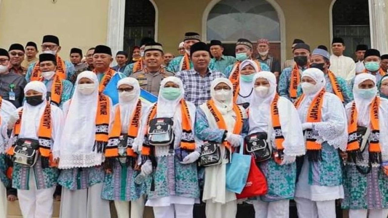 Para calon jemaah haji Jambi.(ANTARA/Ho)