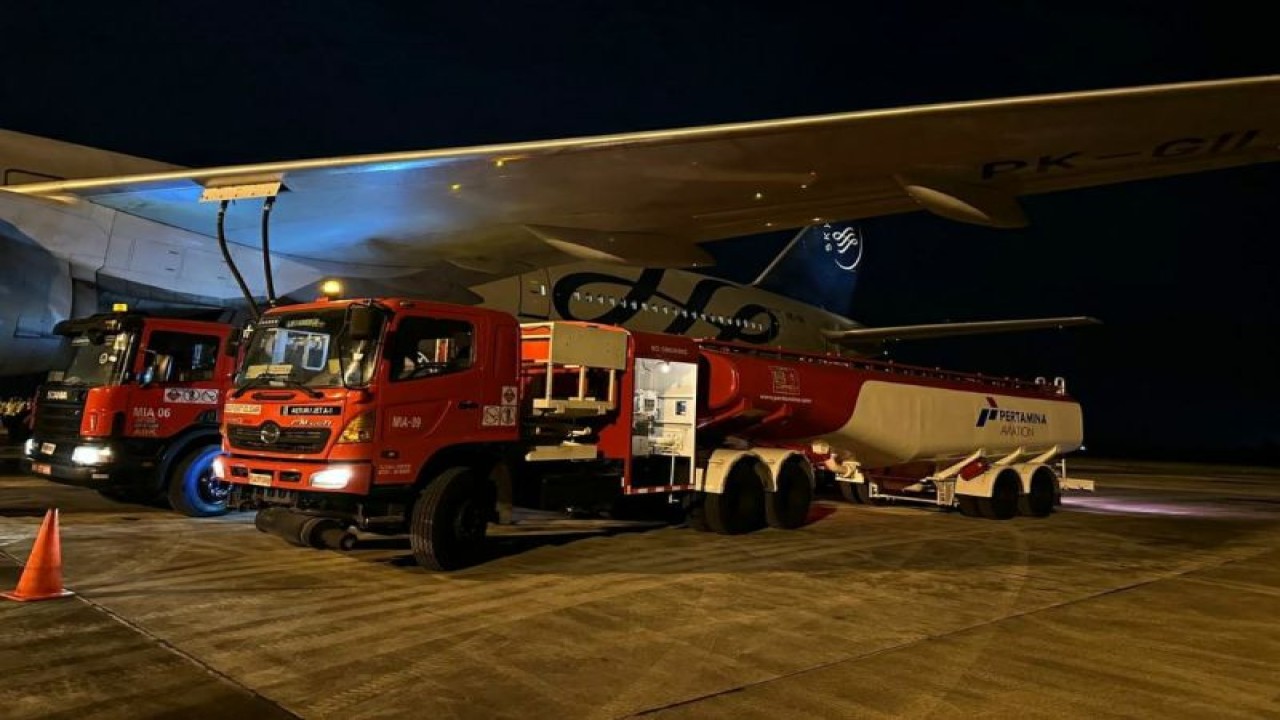 Pertamina menjamin ketersediaan avtur di 13 bandara embarkasi haji. ANTARA/HO-Pertamina