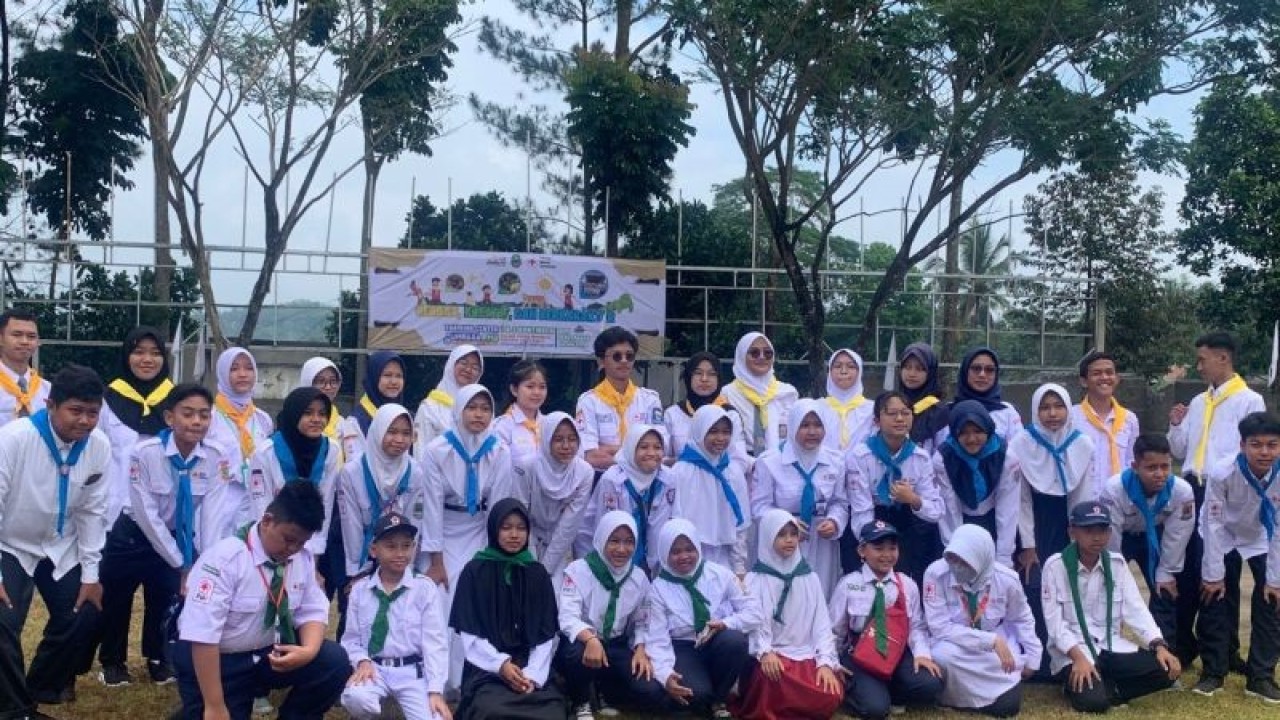 Personel PMR Kontingen Jabar yang dipersiapkan untuk mengikuti Jumbara PMR tingkat nasional yang ke-9 di Lampung Selatan, Lampung dari 2-10 Juli 2023. ANTARA/HO-Humas PMI