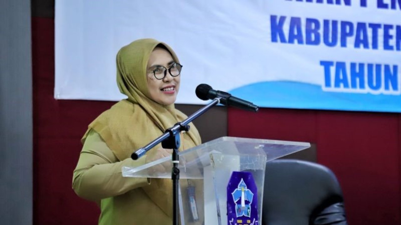 Ketua Kelompok Kerja (Pokja) Bunda, pendidikan anak usia dini (PAUD) Kabupaten Bangka, Provinsi Kepulauan Bangka Belitung, R Tati Raeningsih (ANTARA/Kasmono)