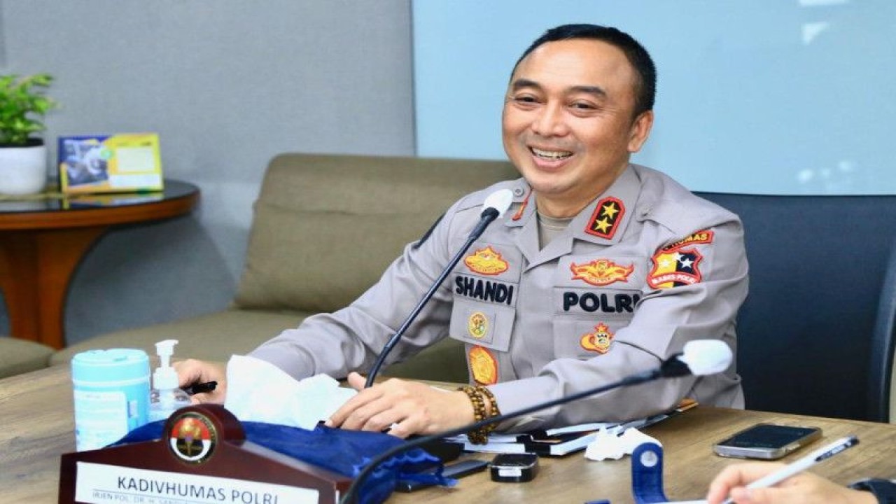 Kepala Divisi Humas Polri Irjen Pol. Sandi Nugroho. ANTARA/HO-Divisi Humas Polri