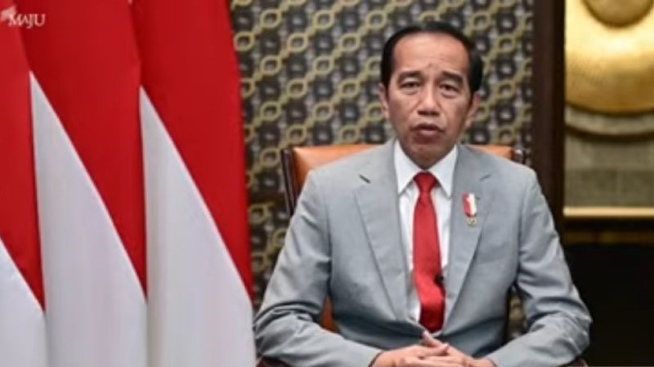 Tangkap layar - Presiden Joko Widodo (Jokowi) dalam keterangan pers di Istana Merdeka, Jakarta, Rabu (21/6/2023), resmi mencabut status pandemi COVID-19 dan Indonesia memasuki masa endemi COVID-19. (ANTARA/Indra Arief Pribadi)