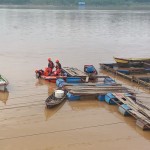 Proses pencarian yang dilakukan Tim SAR di pinggirkan keramba ikan di Sungai Batanghari, Jambi. (ANTARA/HO/Basarnas Jambi)-1687165059