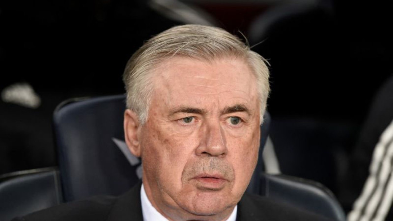 Pelatih Real Madrid asal Italia Carlo Ancelotti (Photo by Josep LAGO / AFP) (AFP/JOSEP LAGO)