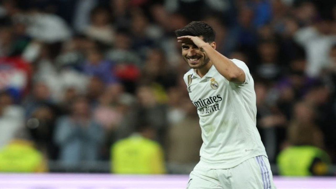 Gelandang Real Madrid asal Spanyol Marco (Photo by Thomas COEX / AFP) (AFP/THOMAS COEX)