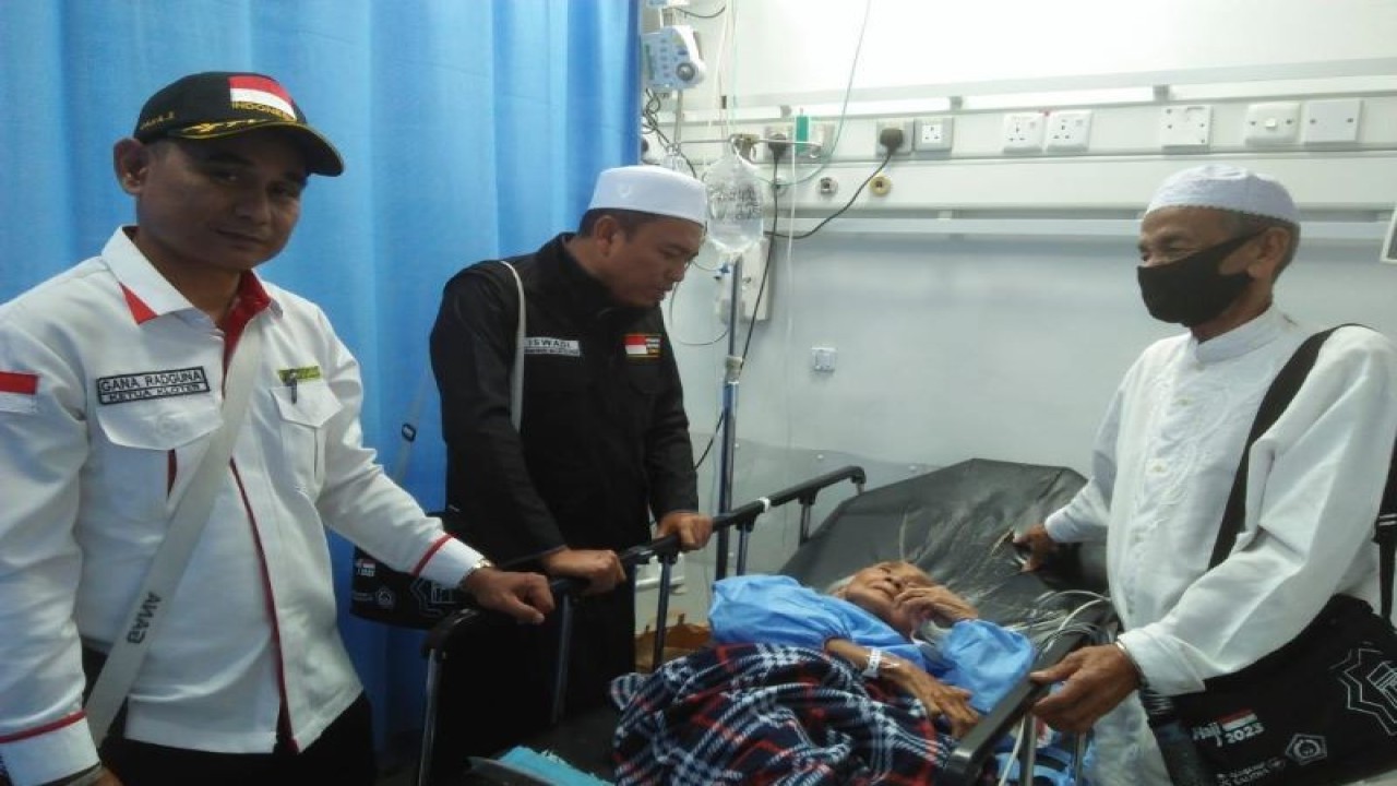 Awo binti Buntal Ismail dengan Nomor paspor E2813485 asal Kabupaten Pelalawan tidak bisa melaksanakan ibadah Armuzna karena masih dirawat di Rumah Sakit Arab Saudi (RSAS) di Madinah.Antara/HO-Humas Kemenag Riau.