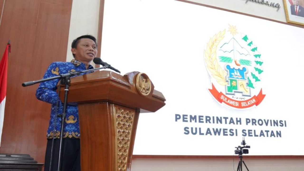 Penjabat Sekda Sulsel Andi Darmawan pada Kuliah Kerja Dalam Negeri (KKDN) Perwira Siswa Pendidikan Regional Seskoal Angkatan Ke-61 di Makassar, Senin (19/6/2023). ANTARA/HO-Humas Pemprov Sulsel
