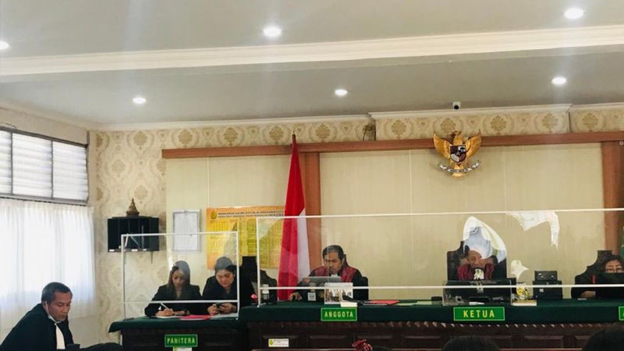 Sidang putusan Pengadilan Negeri Denpasar terhadap warga negara Brasil Manuela Victoria de Araujo Farias di Pengadilan Negeri Denpasar, Bali, Kamis (8/6/2023). ANTARA/Rolandus Nampu