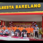 Situasi konferesi Pers pengungkapan kasus TPPO di Polresta Barelang, Selasa. ANTARA/Yude-1687850715