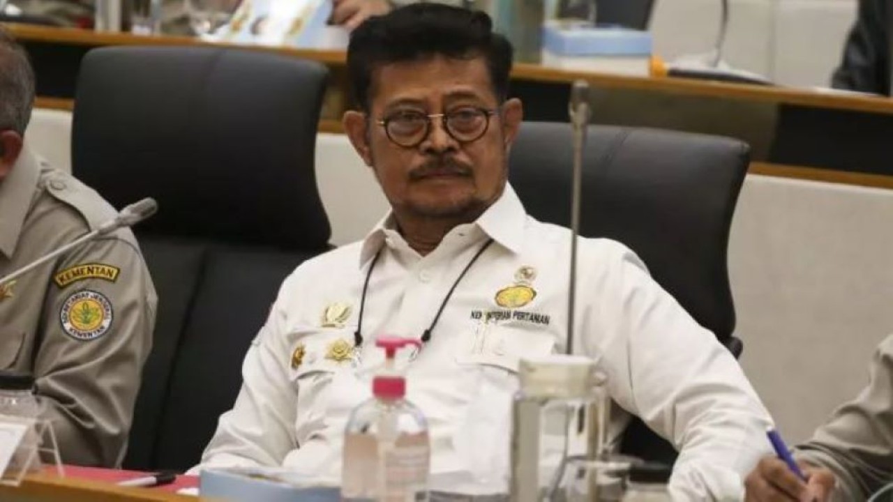 Menteri Pertanian (Mentan) Syahrul Yasin Limpo. (ANTARA FOTO/Rivan Awal Lingga))