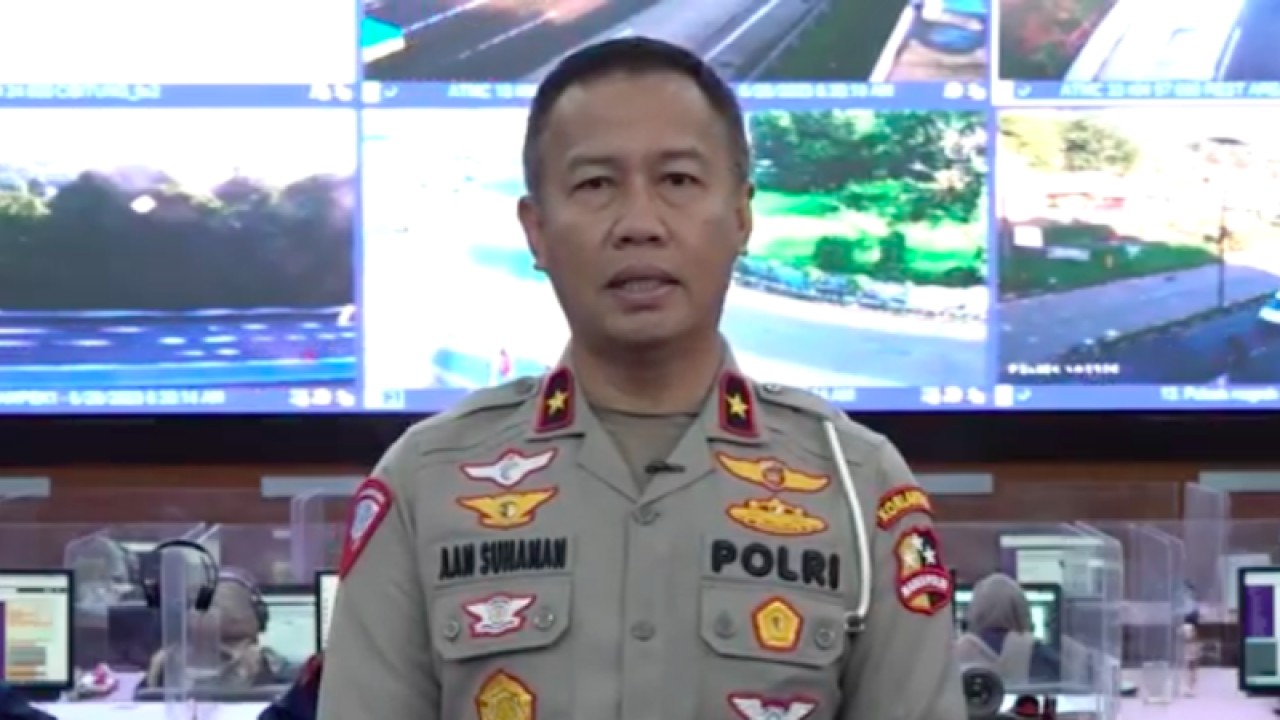 Tangkapan layar- Direktur Penegakan Hukum (Dirgakum) Korlantas Polri Brigjen Pol. Aan Suhana. (ANTARA/Laily Rahmawaty)