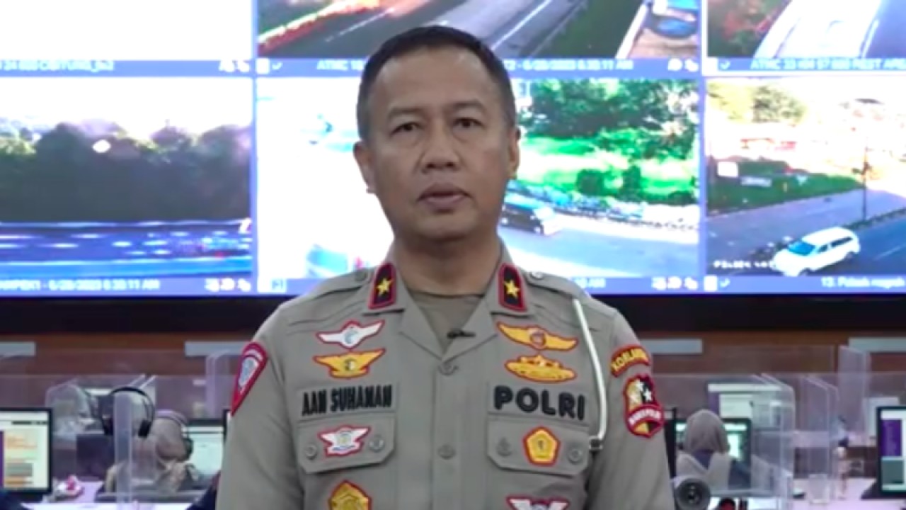 tangkapan layar-Direktur Penegakan Hukum (Dirgakum) Korlantas Polri Brigjen Pol. Aan Suhana. (ANTARA/Laily Rahmawaty)