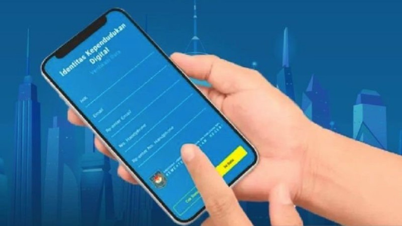 Tangkapan layar proses aktivasi identitas kependudukan digital