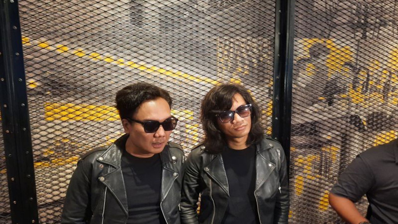 Dipa dan Tria The Changcuters saat ditemui di Jakarta, Rabu (7/6/2023). (ANTARA/Lia Wanadriani Santosa)