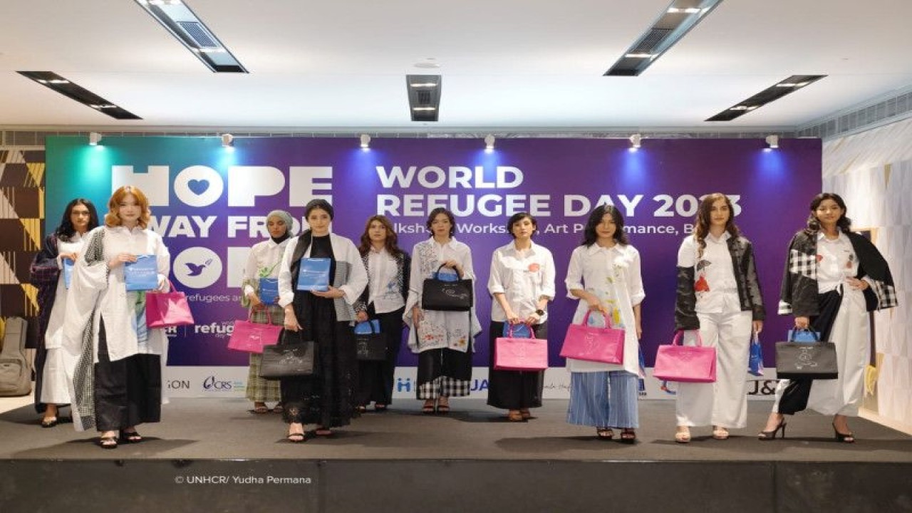Badan Urusan Pengungsi PBB (UNHCR) menggelar acara menyongsong peringatan Hari Pengungsi Sedunia 2023. (ANTARA/ HO-UNHCR Indonesia)