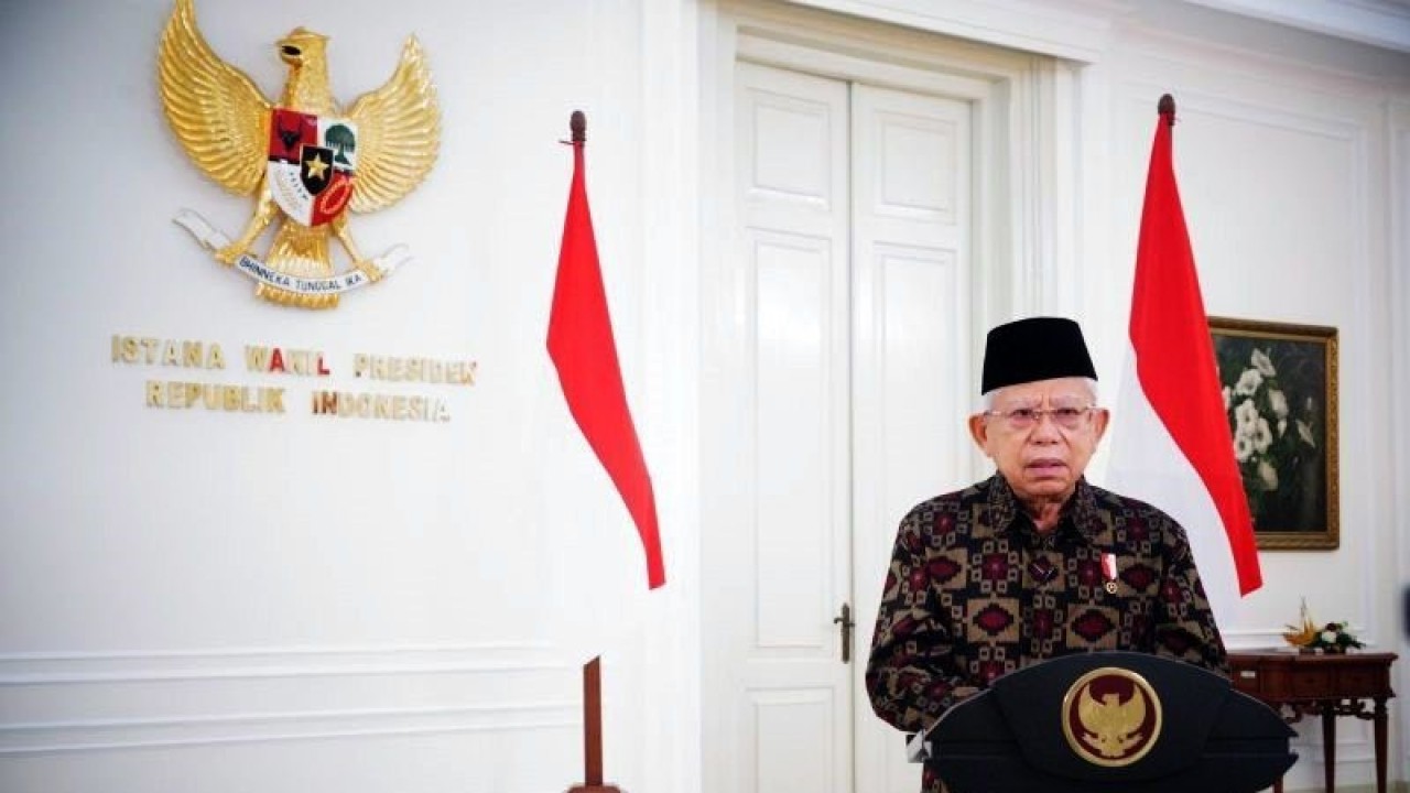 Wakil Presiden RI Ma'ruf Amin. (ANTARA/HO-BPMI Setwapres/am)