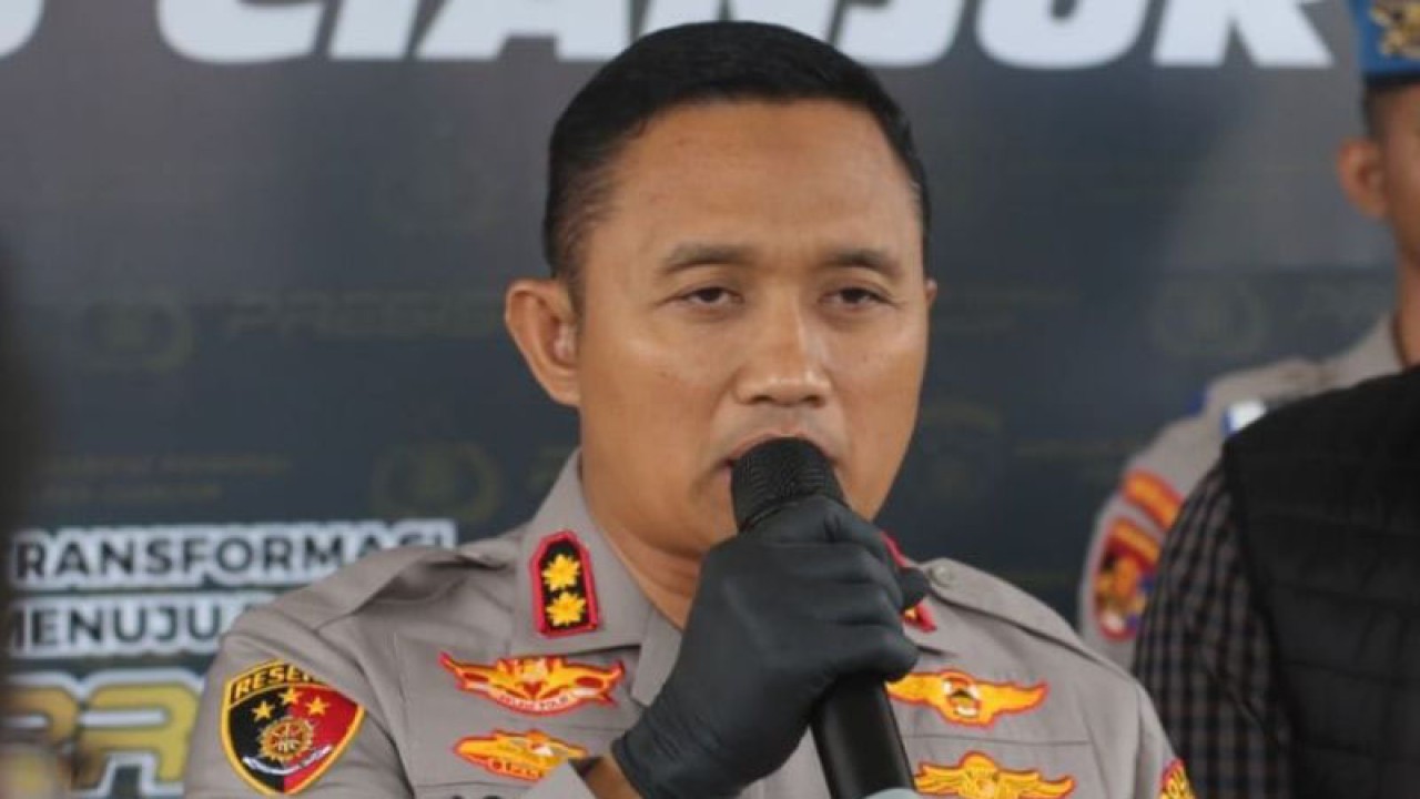Kapolres Cianjur, Jawa Barat, AKBP Aszhari Kurniawan.(ANTARA/Ahmad Fikri). (Ahmad Fikri)