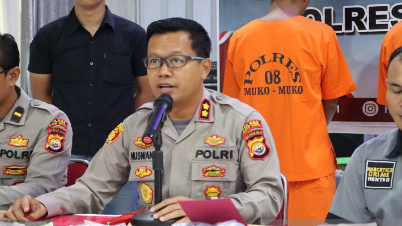 Kepala Kepolisian Resor Mukomuko AKBP Nuswanto, Jumat (21/7/2023) ANTARA/Ferri.