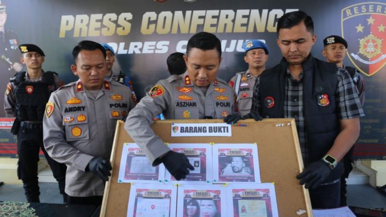 Kapolres Cianjur, Jawa Barat, AKBP Aszhari Kurniawan.(ANTARA/Ahmad Fikri). (Ahmad Fikri)