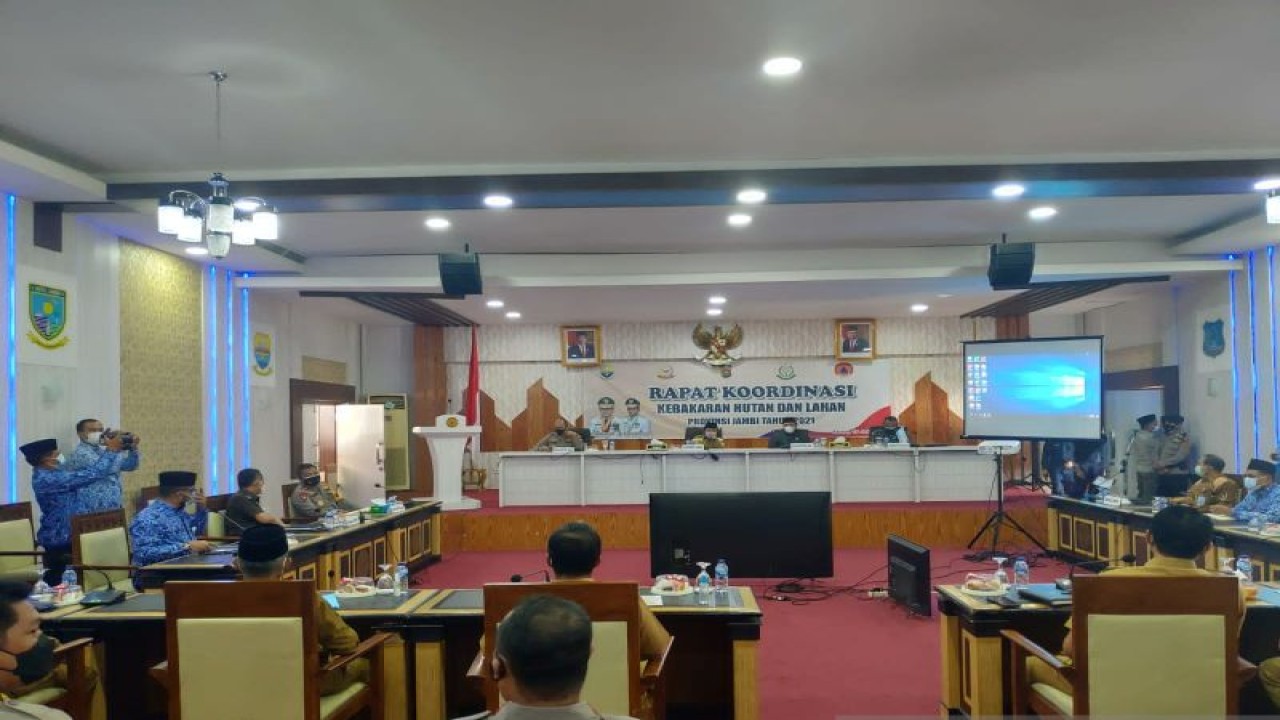 Apel Karhutla BPBD Jambi (ANTARA/nanang mairiadi)