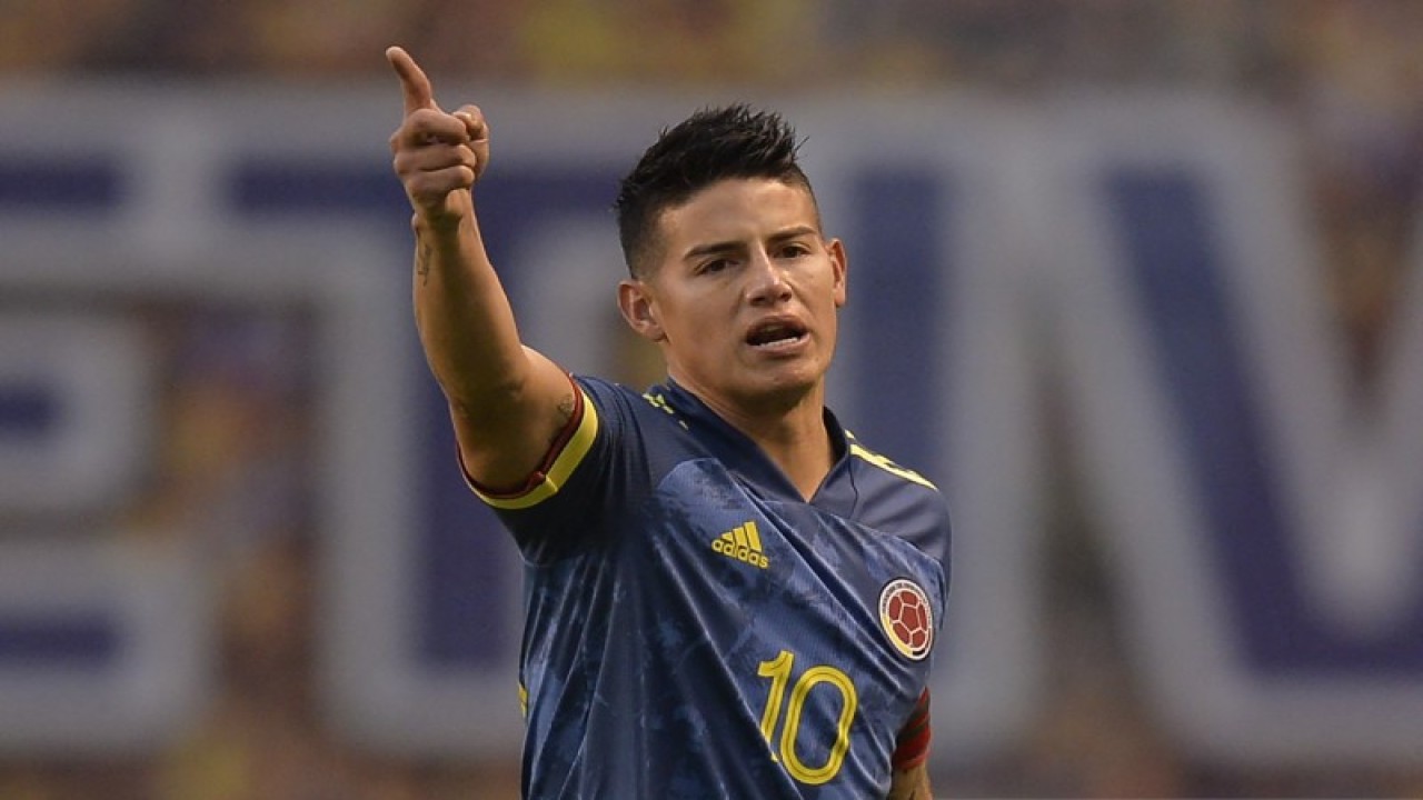 Arsip foto - Pemain Kolombia James Rodriguez. (ANTARA/AFP/RODRIGO BUENDIA)