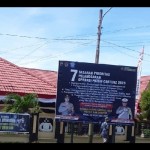 Baliho informasi pelaksanaan operasi patuh Cartenz 2023. ANTARA/Muhsidin-1688980359
