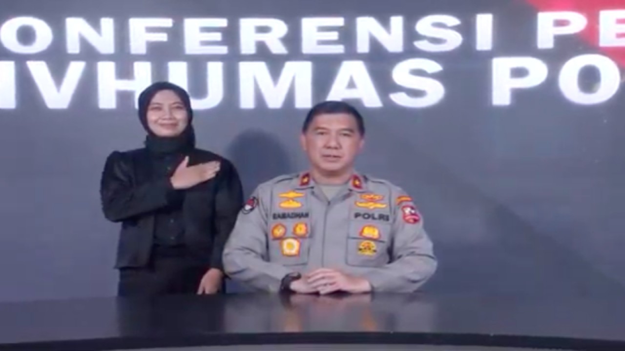 tangkapan layar- Kepala Biro Penerangan Masyarakat (Karopenmas) DivHumas Polri Brigjen Pol. Ahmad Ramadhan, Selasa (25/7/2023), memberikan keterangan pers perkembangan penanganan kasus Al Zaytun disiarkan melalui siaran tunda di Mabes Polri, Jakarta. (ANTARA/Laily Rahmawaty)