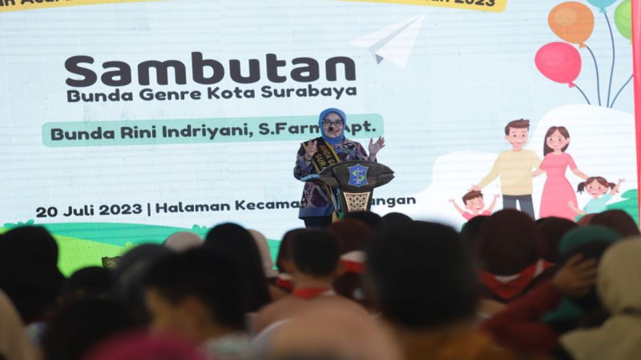 Bunda Insan Genre Surabaya, Rini Indriyani (ANTARA/HO-Diskominfo Surabaya)