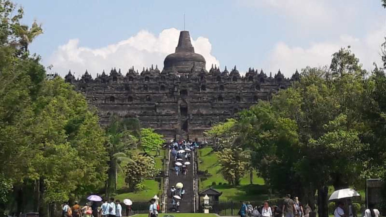 Candi Borobudur, Kabupaten Magelang, Jawa Tengah. ANTARA/Heru Suyitno