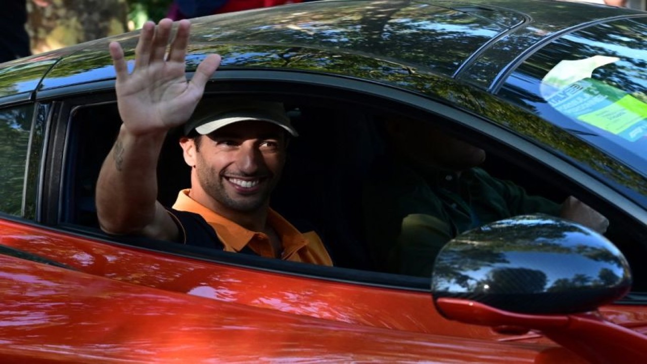 Arsip - Pebalap Daniel Ricciardo jelang Grand Prix Italia, Sirkuit Monza. (11/09/2022) (AFP/MIGUEL MEDINA)