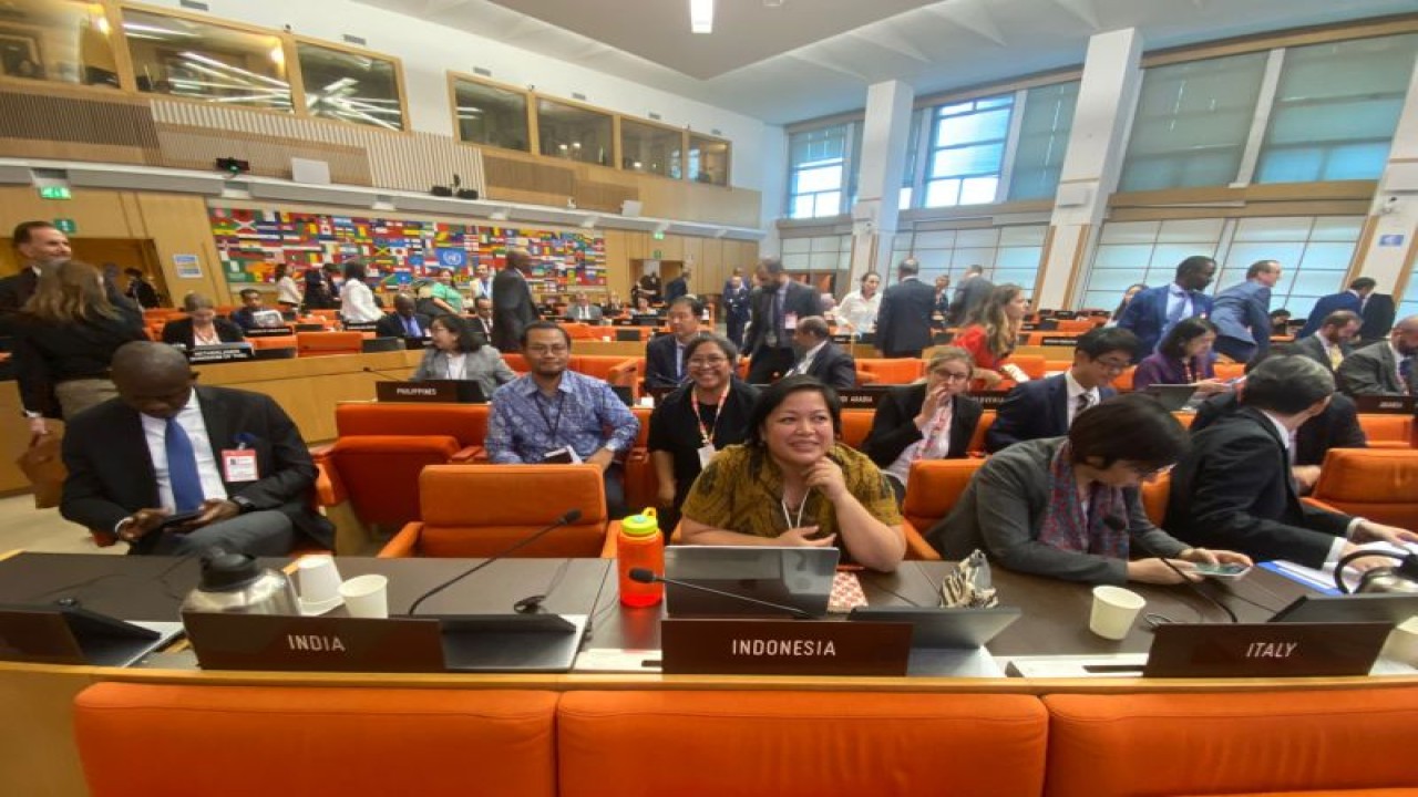 Delegasi Indonesia dalam pertemuan FAO yang berlangsung di Roma, Italia. (ANTARA/HO-KBRI Roma)