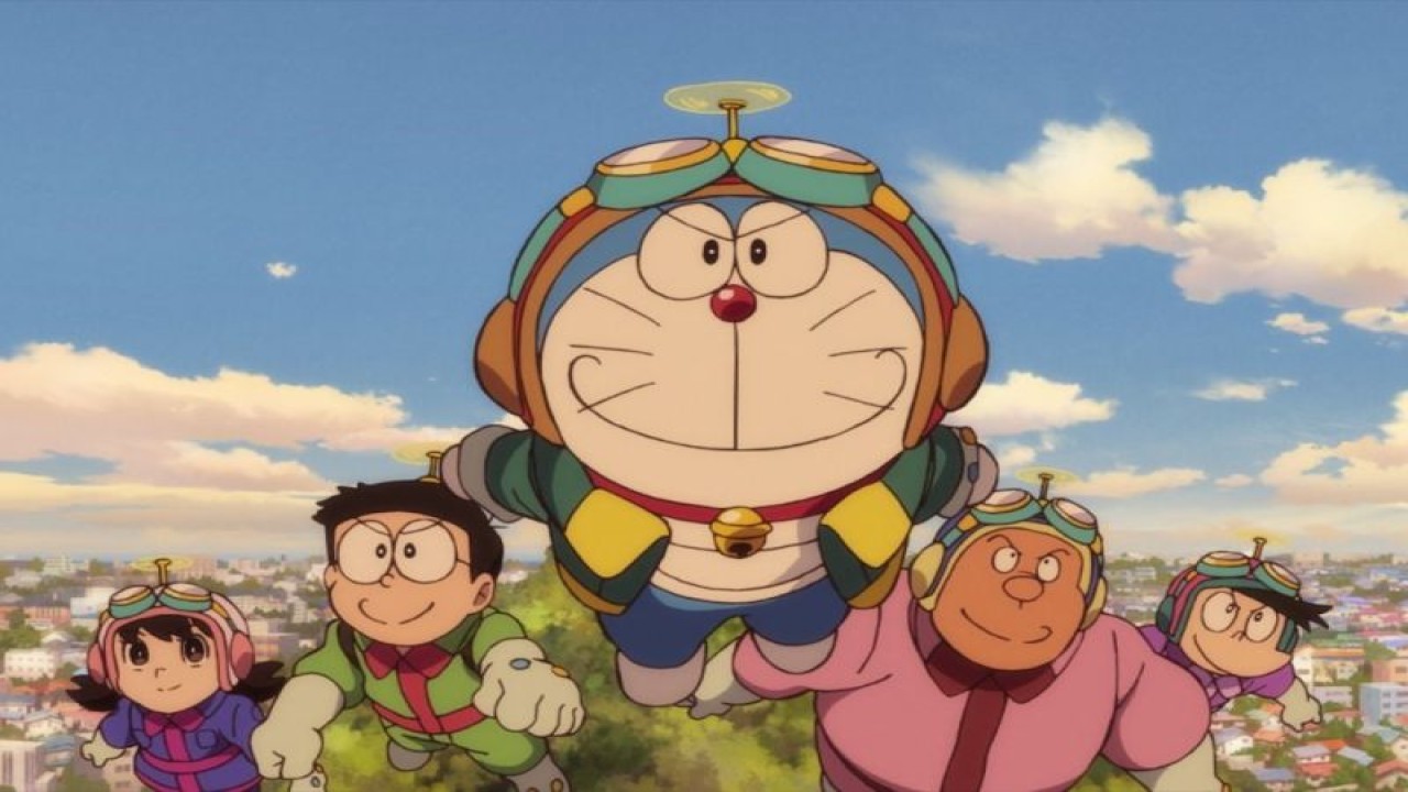 Salah satu adegan dalam animasi "Doraemon the Movie: Nobita's Sky Utopia" (ANTARA/Twitter/doraemonChannel)
