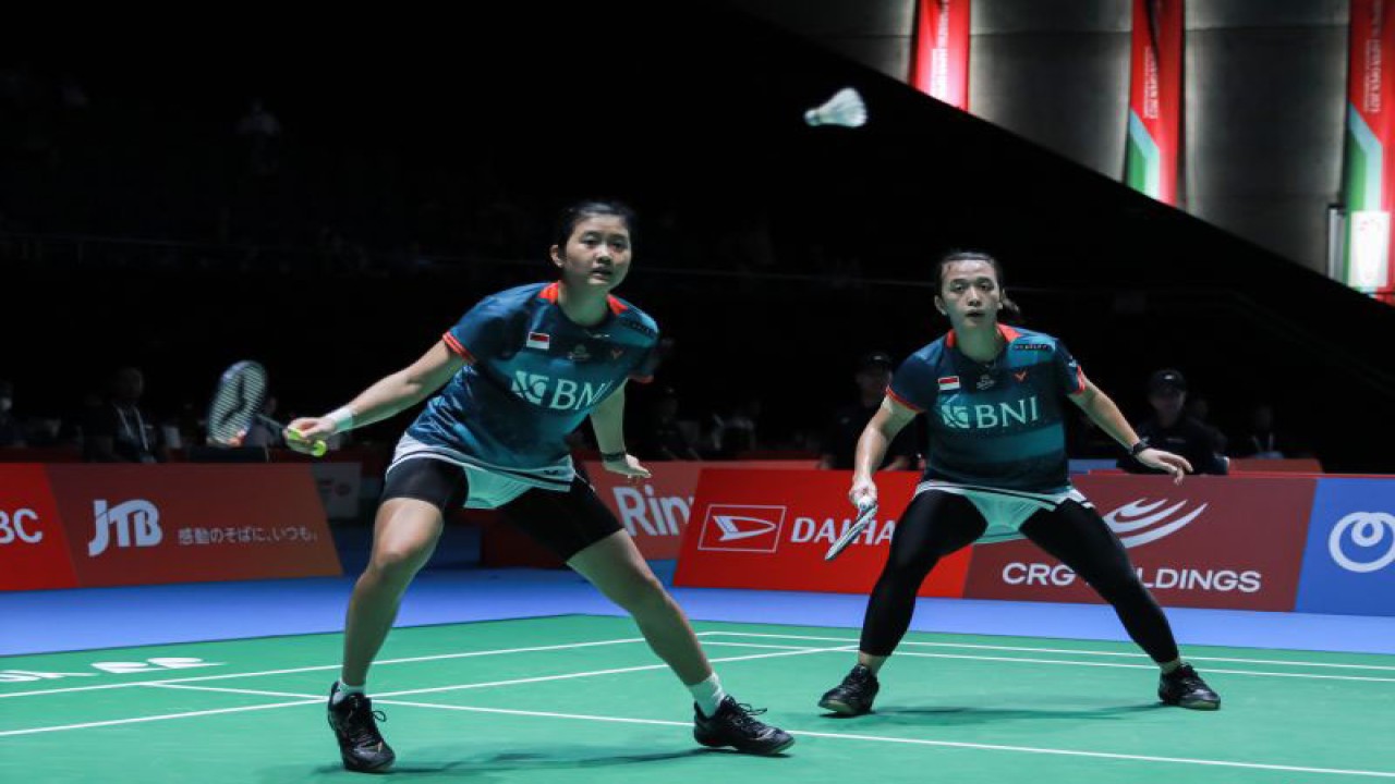 Pasangan ganda putri Indonesia Febriana Dwipuji Kusuma/Amallia Cahaya Pratiwi . (ANTARA/HO/PBSI)