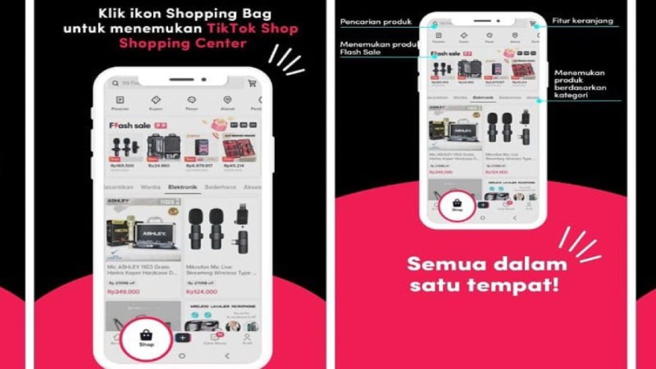 Fitur baru TikTok Shop "Shopping Center". ANTARA/HO