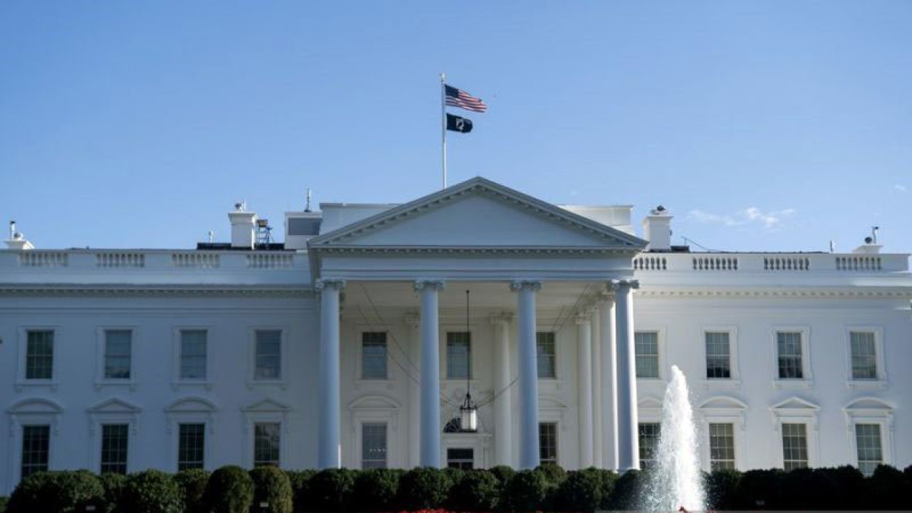Gedung Putih di Washington DC, Amerika Serikat. ANTARA/Xinhua/Liu Jie/am.