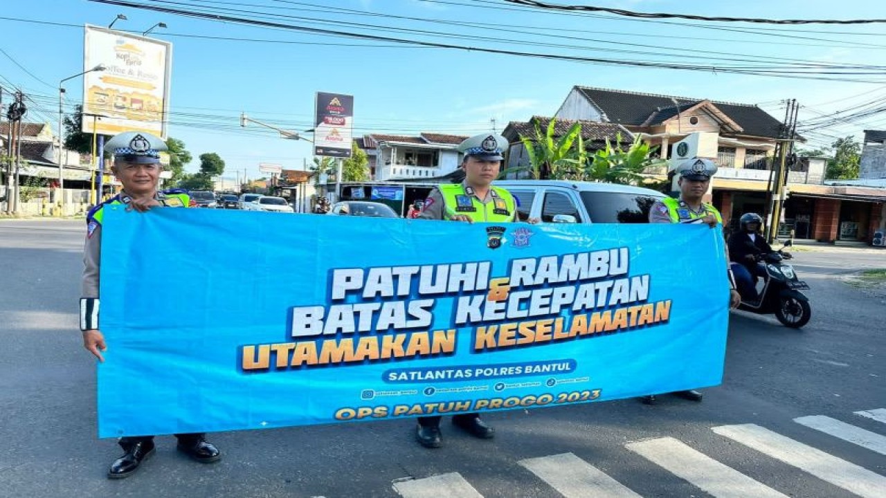 Giat Operasi Patuh Progo yang digelar Kepolisian Resor Bantul, Daerah Istimewa Yogyakarta. Kegiatan digelar dari 10 sampai 23 Juli 2023. (Foto Humas Polres Bantul)