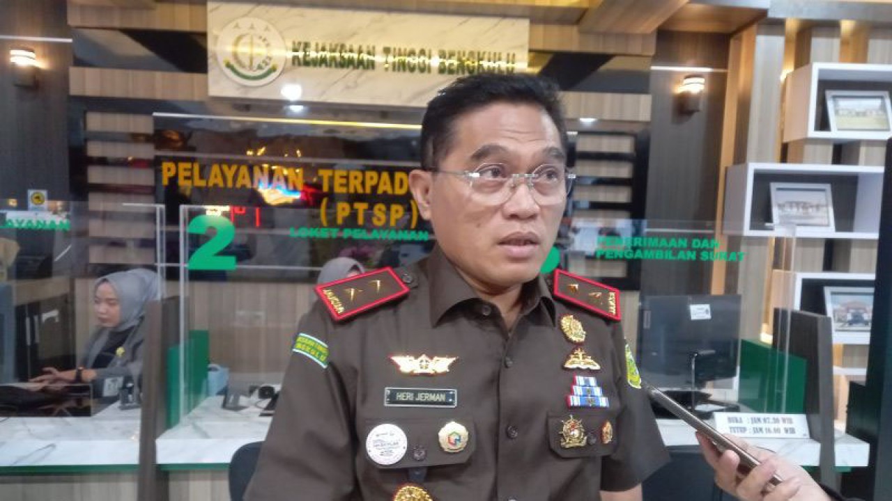Kepala Kejaksaan Tinggi Bengkulu Heri Jerman. ANTARA/Anggi Mayasari