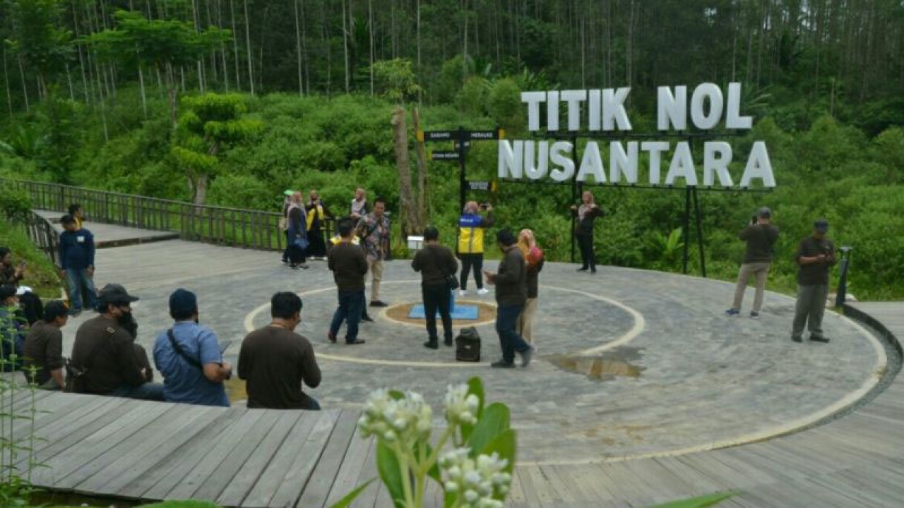 Titik Nol Nusantara di IKN (ANTARA / M Ghofar)