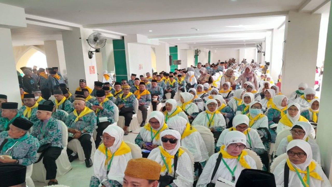 Jamaah haji asal Provinsi Maluku Utara pada musim haji 2023. FOTO ANTARA/Abdul Fatah (Abdul Fatah)