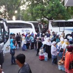 Jamaah haji tiba di Pendopo Kabupaten Garut, Jawa Barat, Rabu (5/7/2023). (ANTARA/HO-Diskominfo Garut)-1688642633