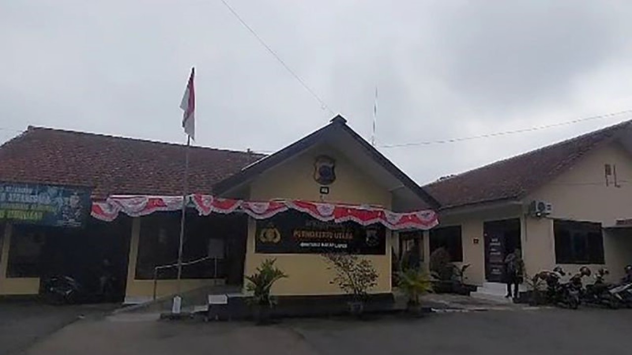 Kantor Kepolisian Sektor (Polsek) Purwokerto Utara, Kepolisian Resor Kota (Polresta) Banyumas. ANTARA/Sumarwoto