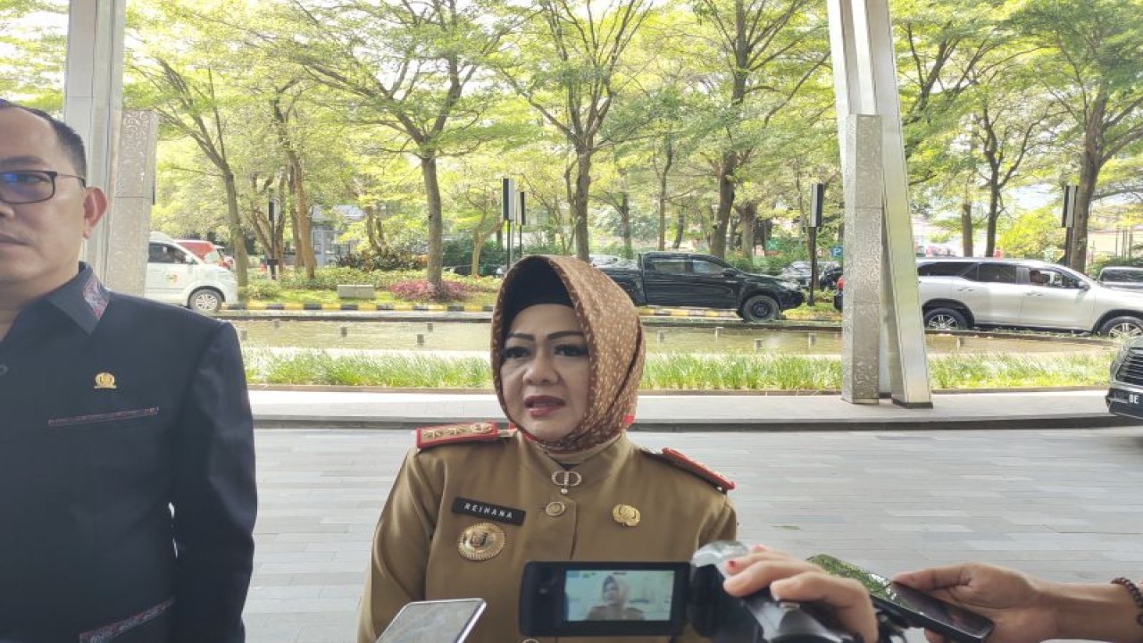 Kepala Dinas Kesehatan Provinsi Lampung Reihana. (ANTARA/Ruth Intan Sozometa Kanafi)
