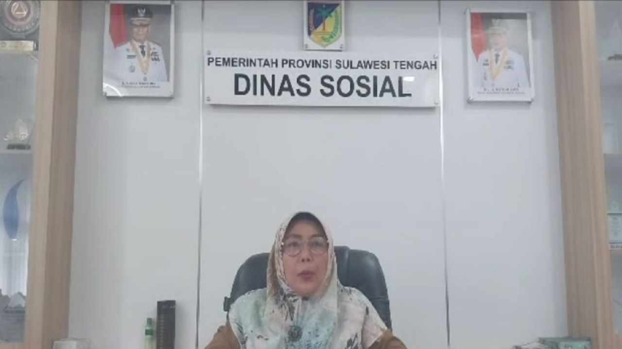 Kepala Dinas Sosial Sulawesi Tengah, Siti Hasbiah Zaenong. ANTARA/HO-Dinsos Sulte